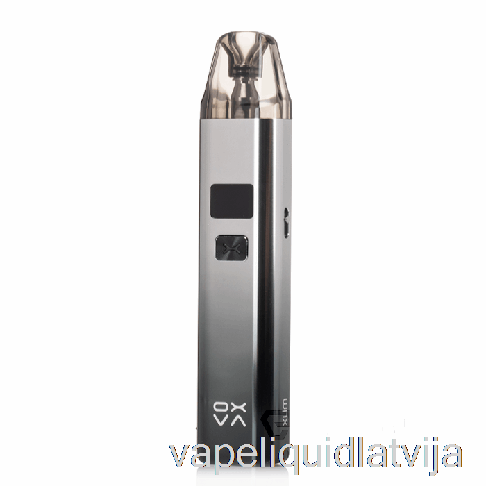 Oxva Xlim V2 25w Pod System Spīdīgi Sudrabaini Melns Vape šķidrums